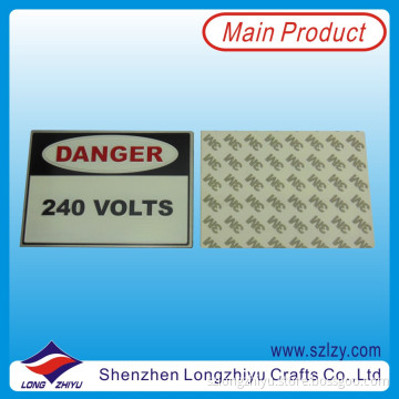 Personalized 3m Glue Self Adhesive Nameplates Metal Custom Emblem Label Tag Maker (LZY10000345)